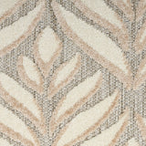Nourison Aloha Indoor/Outdoor Ivory Grey 2'8" x 4' Area Rug, Easy Cleaning, Non Shedding, Bed Room, Living Room, Dining Room, Backyard, Deck, Patio (3x4)