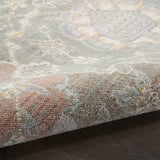 Nourison Parisa Bohemian Grey/Multi 2' x 3' Area -Rug, Easy -Cleaning, Non Shedding, Bed Room, Living Room, Dining Room, Kitchen (2x3)