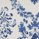 Nourison Whimsicle Damask Ivory Navy 7' x 10' Area Rug, Easy Cleaning, Non Shedding, Bed Room, Living Room, Dining Room, Kitchen (7x10)