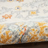 Nourison Passion Grey Multicolor 8' x Round Area Rug Easy Clean, Non Shedding, Bed Room, Living Room, Dining Room, Kitchen (8' x Round)