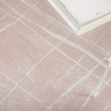 Nourison Whimsicle Pink Ivory 5' x 7' Area Rug, Contemporary, Artistic, Easy Cleaning, Non Shedding, Bed Room, Living Room, Dining Room, Kitchen (5x7)
