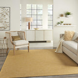 Nourison Positano Indoor/Outdoor Yellow 5' x 7' Area Rug, Easy Cleaning, Non Shedding, Bed Room, Living Room, Dining Room, Backyard, Deck, Patio (5x7)