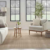 Nourison Grafix Taupe 3'9" x 5'9" Area Rug Easy Clean, Non Shedding, Bed Room, Living Room, Dining Room, Kitchen (4' x 6')
