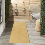 Nourison Positano Indoor/Outdoor Yellow 2'2" x 8' Area Rug, Easy Cleaning, Non Shedding, Bed Room, Living Room, Dining Room, Backyard, Deck, Patio (2x8)