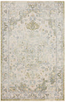 Nourison Astra Machine Washable Blue Green 3'3" x 5' Area Rug, Easy Clean, Non Shedding, Bed Room, Living Room, Dining Room, Kitchen (3' x 5')