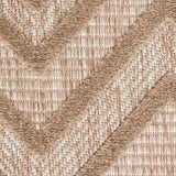 Nourison Versatile Outdoor Natural Beige 2' x 4' Area Rug, Easy Cleaning, Non Shedding, Bed Room, Living Room, Dining Room, Deck, Backyard, Patio (2x4)