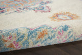 Nourison Passion Transitional Grey/Multi 2'2" x 7'6" Area -rug, Easy -cleaning, Non Shedding, Bed Room, Living Room, Dining Room, Kitchen (2x8)