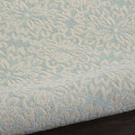 Nourison Jubilant Floral Ivory/Green 2' x 4' Area-Rug, Easy-Cleaning, Non Shedding, Bed Room, Living Room, Dining Room, Kitchen (2x4)
