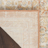 Nourison Essentials Indoor/Outdoor Beige Rust 2'2" x 7'6" Area Rug, Non Shedding, Bed Room, Living Room, Dining Room, Backyard, Deck, Patio (2x8)