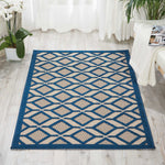 Nourison Aloha Navy Indoor/Outdoor Area Rug 2'8" x 4'