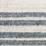 Nourison Astra Machine Washable Geometric Ivory Blue 4' x 6' Area Rug, Easy Clean, Non Shedding, Bed Room, Living Room, Dining Room, Kitchen (4x6)