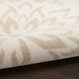 Nourison Jubilant Floral Ivory Beige 2' x 4' Area -Rug, Easy -Cleaning, Non Shedding, Bed Room, Living Room, Dining Room, Kitchen (2x4)
