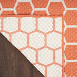 Nourison Reversible Indoor Outdoor Coral 2' x 6' Area Rug Easy Clean, Non Shedding, Bed Room, Living Room, Dining Room, Kitchen (6' Runner)
