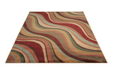 Nourison Somerset 24x33 Rectangle Fabric Area Rug in Multi-Color Finish