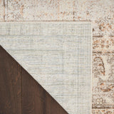 Nourison Astra Machine Washable Beige 5'3" x 7' Area Rug, Easy Clean, Non Shedding, Bed Room, Living Room, Dining Room, Kitchen (5' x 7')