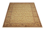 Nourison Somerset Floral Ivory 2' x 2'9" Area-Rug, Easy-Cleaning, Non Shedding, Bed Room, Living Room, Dining Room, Kitchen (2x3)