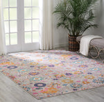 Nourison Passion Fuchsia 8' x 10' Area -Rug, Boho, Moroccan, Bed Room, Living Room, Dining Room, Kitchen, Easy -Cleaning, Non Shedding (8x10)