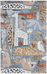 Nourison Astra Machine Washable Animals Multicolor 4' x 6' Kids Area -Rug, Easy -Cleaning, Non Shedding, Bed Room, Living Room, Dining Room, Kids -Rug, Playroom, Nursery (4x6)