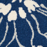 Nourison Passion 10' Runner Navy Fabric Contemporary Area Rug (10' Runner)