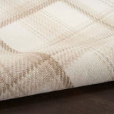 Nourison Grafix 27x90 Indoor Polypropylene Fabric Rug in Ivory and Beige