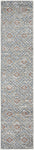 Nourison Concerto Vintage Blue/Ivory 2'2" x 7'6" Area -Rug, Easy -Cleaning, Non Shedding, Bed Room, Living Room, Dining Room, Kitchen (2x8)
