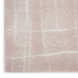 Nourison Whimsicle Pink Ivory 5' x 7' Area Rug, Contemporary, Artistic, Easy Cleaning, Non Shedding, Bed Room, Living Room, Dining Room, Kitchen (5x7)