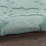 Nourison Easy Care 4' x 6' Aqua/Teal Indoor/Outdoor Rug