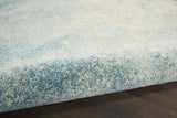 Nourison Passion Navy/Light Blue 1'10'' x 6' Area-Rug, Modern, Abstract, Easy-Cleaning, Non Shedding, Bed Room, Living Room, Dining Room, Kitchen, (6' Runner)