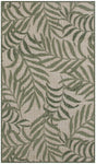 Nourison Garden Oasis Ivory Green 2' x 4' Area Rug - Easy Cleaning, Non Shedding, Bed Room, Living Room, Dining Room, Kitchen (2' x 4')