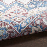 Nourison Vintage Home Bohemian Ivory Red 5' x 7' Area -Rug, Easy -Cleaning, Non Shedding, Bed Room, Living Room, Dining Room, Backyard, Deck, Patio (5x7)