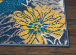 Nourison Passion 2' x 3' Blue Fabric Contemporary Area Rug (2' x 3')