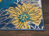 Nourison Passion 2' x 3' Blue Fabric Contemporary Area Rug (2' x 3')