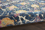 Nourison Passion Navy 6'7" x 9'6" Area Rug, Boho, Moroccan, Bed Room, Living Room, Dining Room, Kitchen, Easy Cleaning, Non Shedding, (7' x 10')