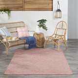 Nourison Positano Indoor/Outdoor Rainbow 5' x 7' Area Rug, Easy Cleaning, Non Shedding, Bed Room, Living Room, Dining Room, Backyard, Deck, Patio (5x7)
