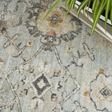 Nourison Oushak Home Traditional Mint 4'1" x 5'11" Area -Rug, Easy -Cleaning, Non Shedding, Bed Room, Living Room, Dining Room, Kitchen (4x6)