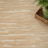 Nourison Casual Taupe 5'3" x 7' Area Rug Easy Clean, Non Shedding, Bed Room, Living Room, Dining Room, Kitchen (5' x 7')