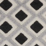 Nourison Aloha Geometric Indoor/Outdoor Black White 2' x 6' Area Rug, (6' Runner)