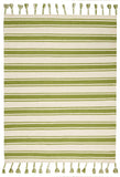 Nourison Solano Bohemian Ivory/Green 3'11'' x 5'11'' Area-Rug, Easy-Cleaning, Non Shedding, Bed Room, Living Room, Dining Room, Kitchen (4x6)