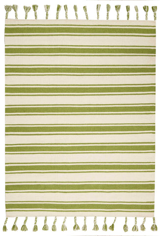 Nourison Solano Bohemian Ivory/Green 3'11'' x 5'11'' Area-Rug, Easy-Cleaning, Non Shedding, Bed Room, Living Room, Dining Room, Kitchen (4x6)