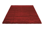 Nourison Amore Shag Red 3'11" x 5'11" Area-Rug, Easy-Cleaning, Non Shedding, Bed Room, Living Room, Dining Room, Kitchen (4x6)