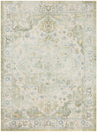 Nourison Astra Machine Washable Center Medallion Blue Green Area Rug (5' x 7')