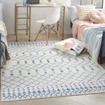Nourison Whimsicle Moroccan Ivory 5' x 7' Area Rug, Easy Cleaning, Non Shedding, Bed Room, Living Room, Dining Room, Kitchen (5x7)