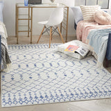 Nourison Whimsicle Moroccan Ivory 5' x 7' Area Rug, Easy Cleaning, Non Shedding, Bed Room, Living Room, Dining Room, Kitchen (5x7)