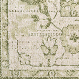 Nourison Astra Machine Washable Ivory Green 3'3" x 5' Area Rug, Easy Clean, Non Shedding, Bed Room, Living Room, Dining Room, Kitchen (3' x 5')