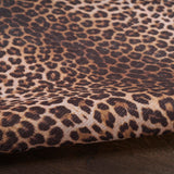 Nourison Washables Animal Print Leopard 4' x 6' Area -Rug, Easy -Cleaning, Non Shedding, Bed Room, Living Room, Dining Room, Kitchen (4x6)