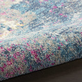 Nourison Passion Modern Ivory Multicolor 4' x Square Area -Rug, Easy -Cleaning, Non Shedding, Bed Room, Living Room, Dining Room, Kitchen (4 Square)