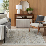 Nourison Oushak Home Traditional Grey 5'5" x 7'3" Area -Rug, Easy -Cleaning, Non Shedding, Bed Room, Living Room, Dining Room, Kitchen (5x7)