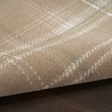 Nourison Grafix Taupe 3'9" x 5'9" Area Rug Easy Clean, Non Shedding, Bed Room, Living Room, Dining Room, Kitchen (4' x 6')