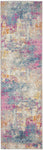 Nourison Passion Abstract Ivory/Multi 2'2" x 10' Area -Rug, Easy -Cleaning, Non Shedding, Bed Room, Living Room, Dining Room, Kitchen (2x10)