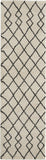 Nourison Geometric Shag Moroccan Ivory/Charcoal 2'2" x 7'6" Area -Rug, Easy -Cleaning, Non Shedding, Bed Room, Living Room, Dining Room, Kitchen (2x8)" }